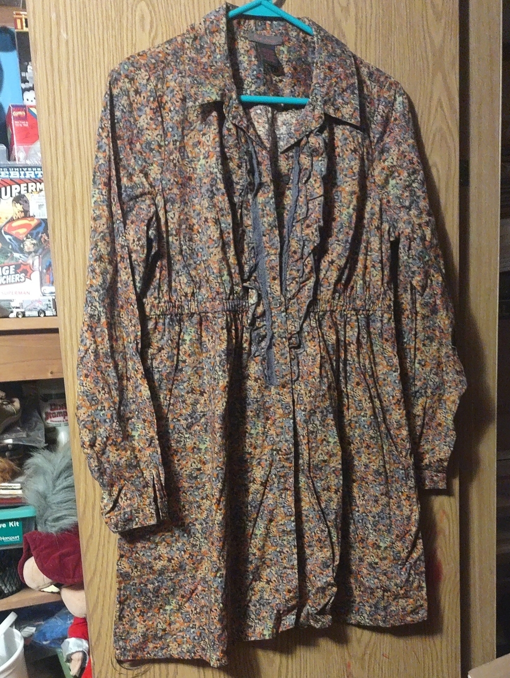 Fire Los Angeles Boho Floral Mini Peasant Dress